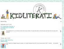 Tablet Screenshot of kidliterati.com